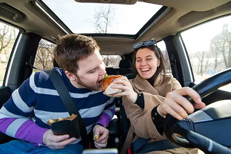 Analyzing the Dangers of Eating and Drinking While Driving